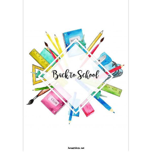 Back To School -2  Motto Kartı - MOTTO KARTLARI