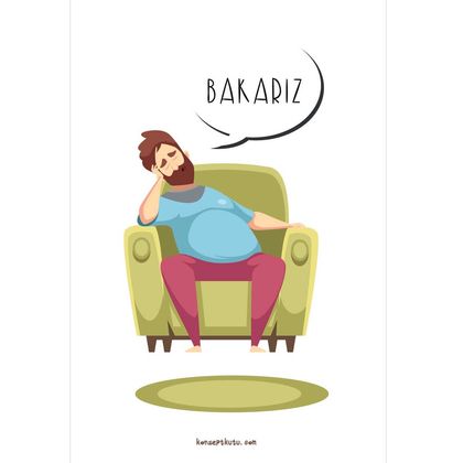 "Bakarız" Motto Kartı