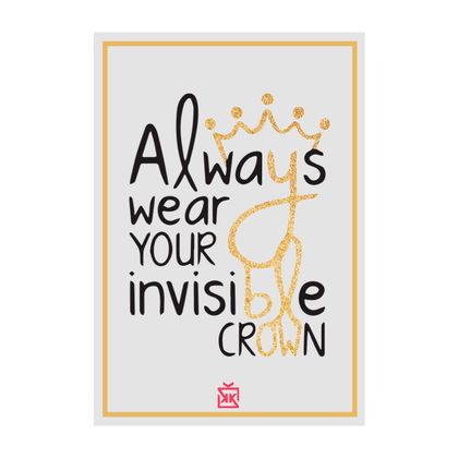 Invisible Crown Motto Kartı
