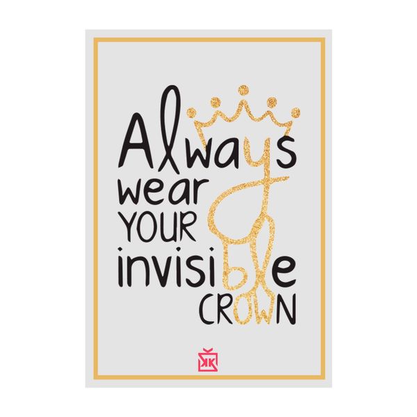 Invisible Crown Motto Kartı - MOTTO KARTLARI
