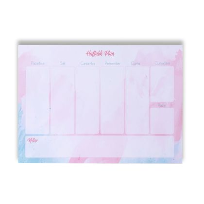 Watercolor Haftalık A5 Planlayıcı 