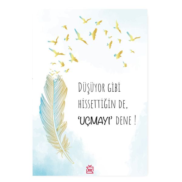 "Uçmayı Dene!" Motto Kartı  - MOTTO KARTLARI