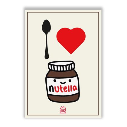 I ❤ Nutella Motto Kartı
