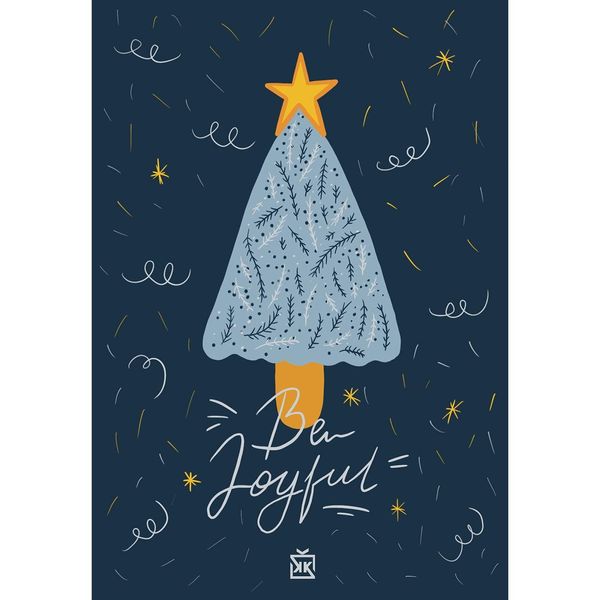 Be Joyful XMas Motto Kartı - MOTTO KARTLARI