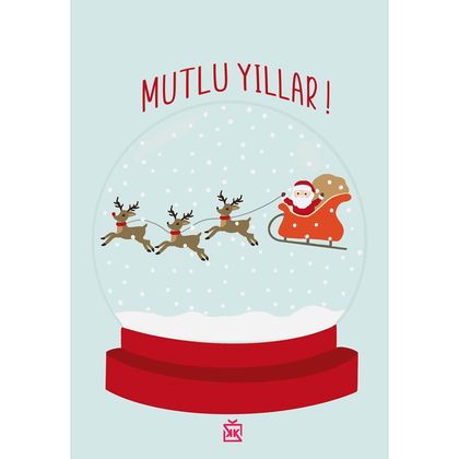 Kar Küresi Motto Kartı