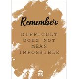 Remember Motto Kartı