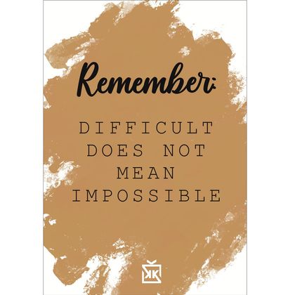Remember Motto Kartı