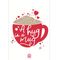 'A hug in a mug' Motto Kartı - MOTTO KARTLARI