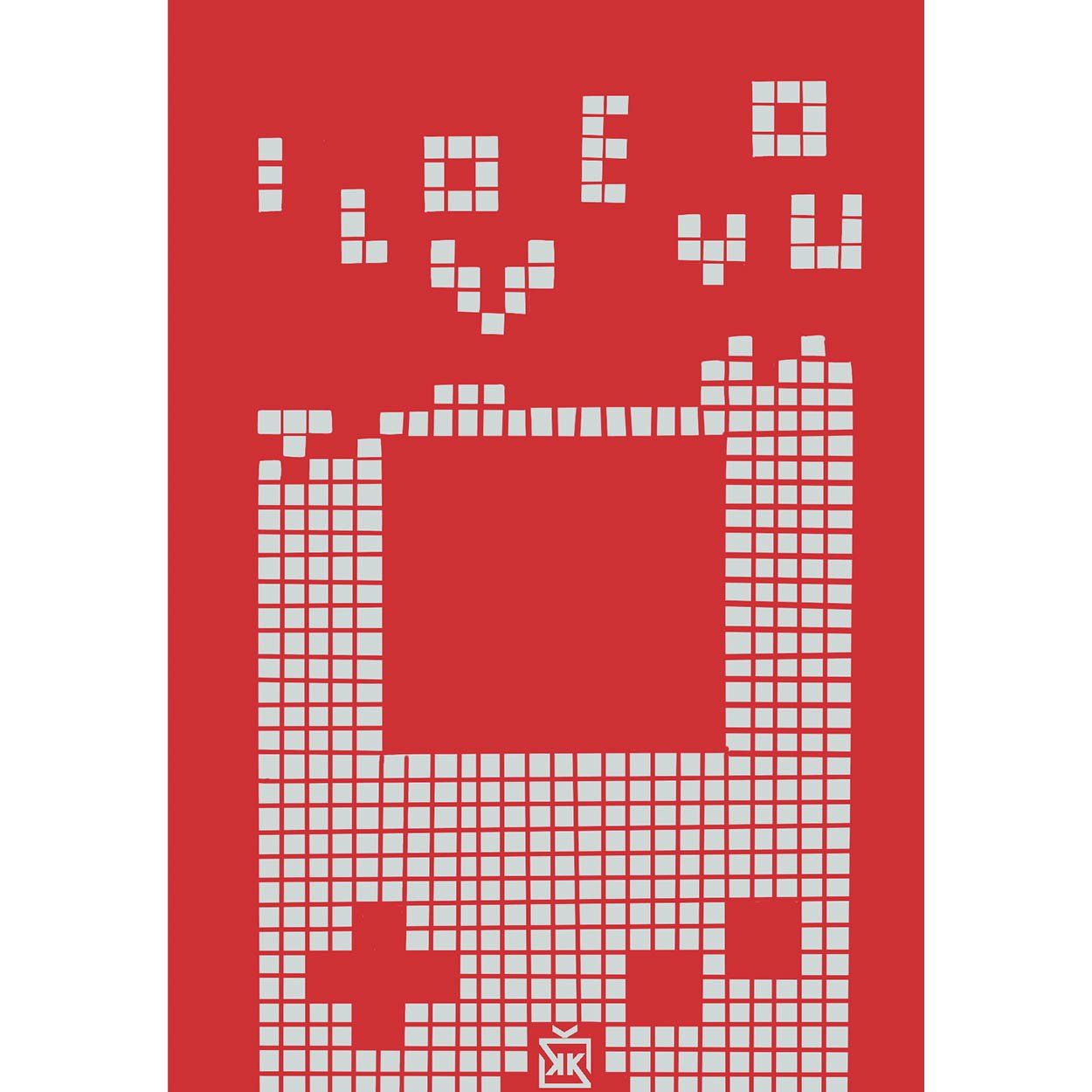 Game Love You Motto Kartı - Gamer Hediye Kutusu içinde