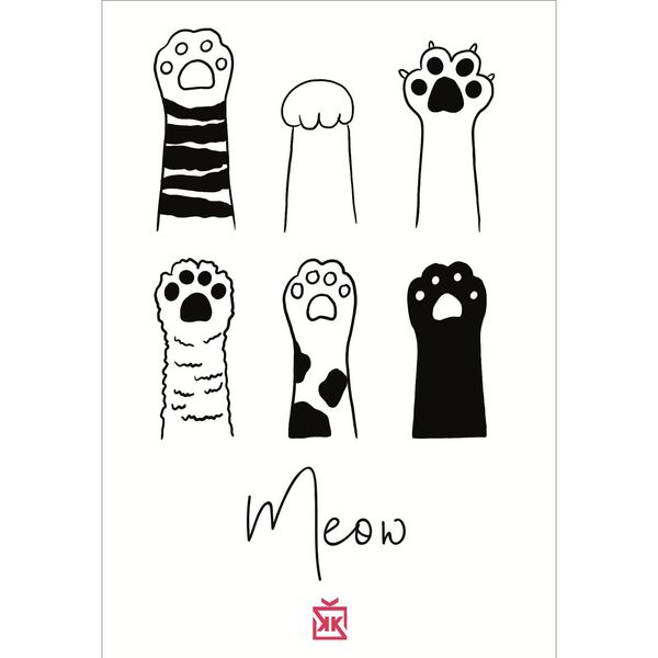 Meow Motto Kartı - MOTTO KARTLARI