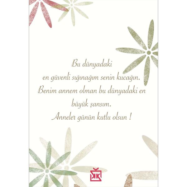 Anneler Günün Kutlu Olsun Anneciğim Motto Kartı - MOTTO KARTLARI