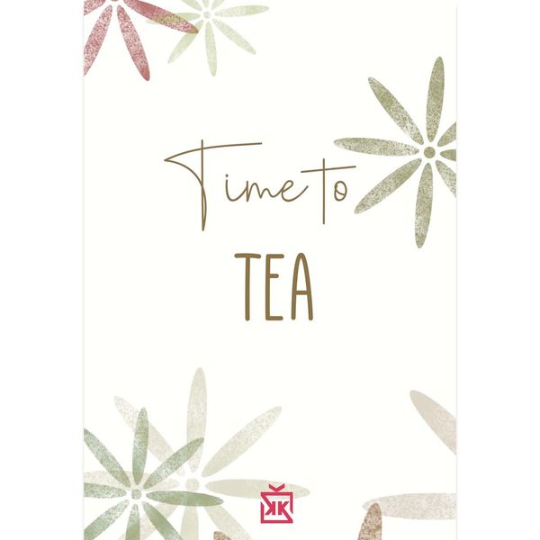 Tea Time Motto Kartı - MOTTO KARTLARI