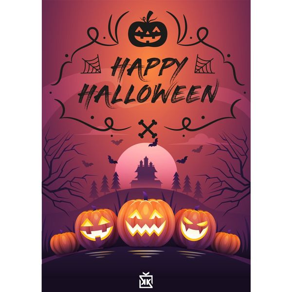 Happy Halloween Motto Kartı - MOTTO KARTLARI
